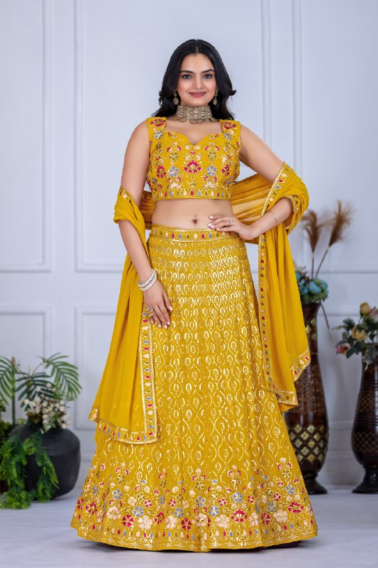 Regal Premium Lehenga with Fox Georgette with Intricate Embroidery & Flawless Flair