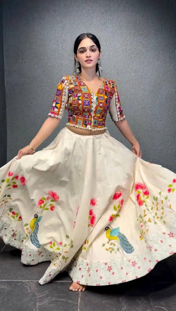 Reyon Lehenga with Real Mirror Vibes & Digital Drama
