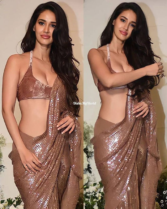 Cocktail Party Designer Sequence Saree for Woman’s